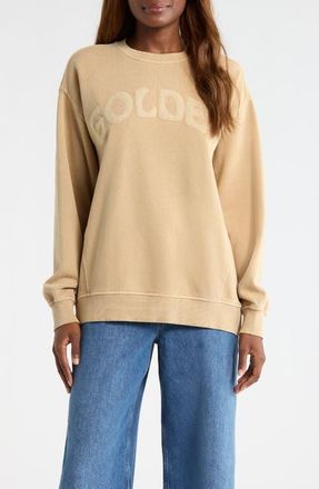 Marine Layer Cloud 9 Fleece Oversize Crewneck Sweatshirt in Sand at Nordstrom, Size X-Small