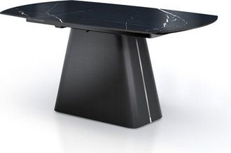 Oresteluchetta Mesa Extensible De Cer&aacute;mica Para Comedor Libin - Negro