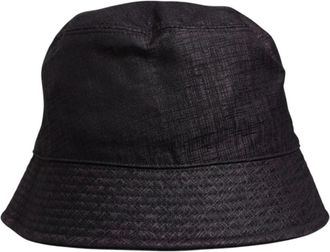 Dolce & Gabbana Wide Brim Nylon Bucket Hat - Heren - Hoeden - Zwart - ONE Size - Nylon - Accessoires