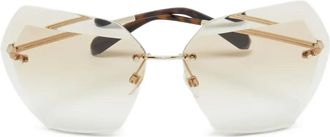 Chanel Occhiali da sole geometrici - Toni neutri