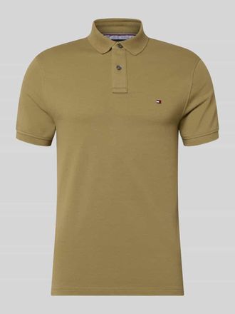 Tommy Hilfiger Regular Fit Poloshirt aus Baumwoll-Mix in Schilf, Gr&ouml;&szlig;e XXL