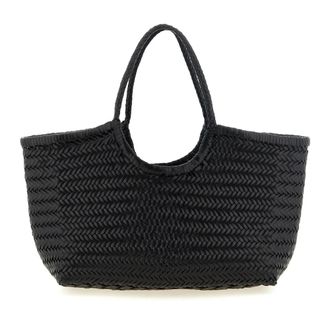 Dragon Diffusion Nantucket Basket Grote Schoudertas - Dames - Tassen - Zwart - Maat: ONE Size Leer
