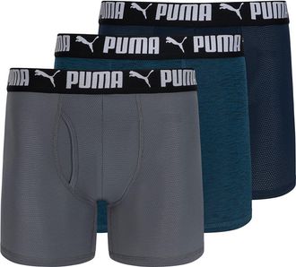 Puma 3-Pack Mesh Boxer Briefs in Navy/Light Blue at Nordstrom Rack, Size X-Large