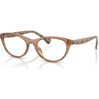 Ralph Lauren 53mm Oval optical glasses in Brown at Nordstrom