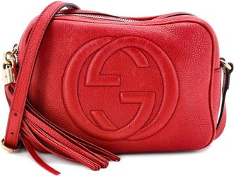 Gucci Soho Disco kleine leren crossbodytas - Rood