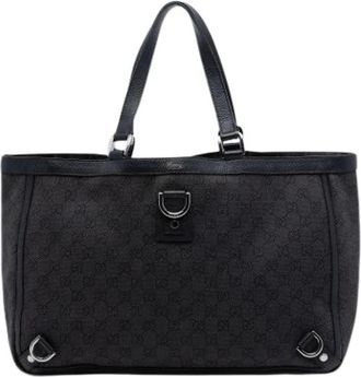 Gucci Pre-owned Tote Bags, female, Black, Size: ONE SIZE Pre-owned Abbey D-Ring Tote