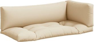 vidaXL Cojines Para Sof&aacute; De Palets 3 Unidades Tela Beige Vidaxl