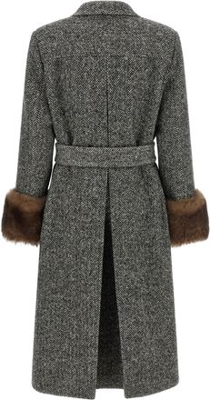 Valentino Garavani Mossi Coat - Gray