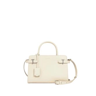 Le Tanneur Emilie Cabas - Dames - Handtassen - Wit - ONE Size - Leer - Tassen