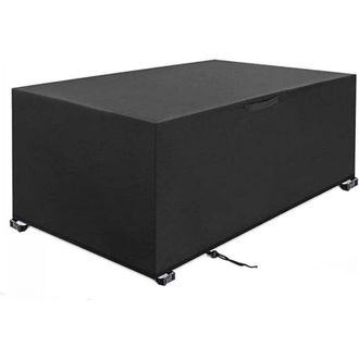 OEM Funda De Mesa Rectangular Impermeable Para Exteriores, De Tela Oxford 420d, 170x94x70 Cm (negra) -crezuo
