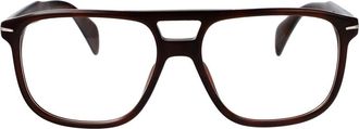 Eyewear by David Beckham 1235 Optisch Montuur - Heren - Brillen - Bruin - 55 MM - Accessoires