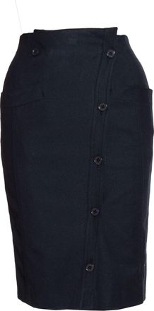 Gianfranco Ferre Gianfranco Ferre, dark blue wrap skirt