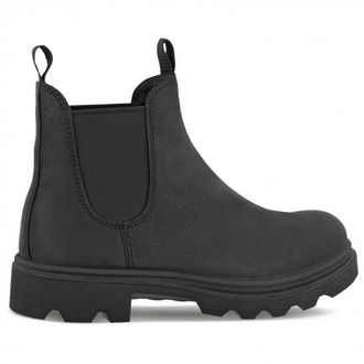 Ecco Ecco Grainer Leather Cow Oil Nubuck Freizeitstiefel für Damen | grau/schwarz