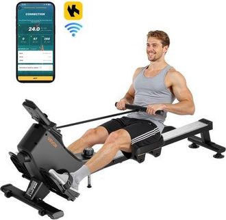 OEM M&aacute;quina De Remo Magn&eacute;tica Silenciosa, Con 16 Niveles De Resistencia, Plegable Para El Hogar Con Polea Suave Y Monitor Lcd, Compatible Con Aplicaci&oacute;n B