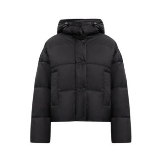 Twinset Giubbino corto imbottito e trapuntato con cappuccio - Jackets - Mujer - Negro - XS