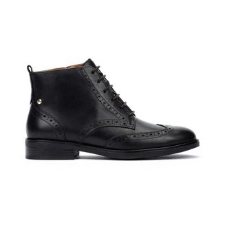 Pikolinos Puertollano Enkellaars - Dames - Veterlaarzen - Zwart - 35 EU - Leer - Schoenen