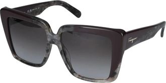 Ferragamo Dames, Accessoires, Grijs, Maat: 55 MM