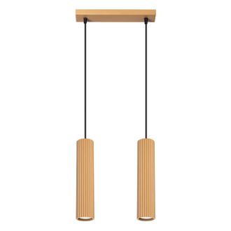 OEM L&aacute;mpara Colgante &Aacute;mbar 2 Gu10 Oro Alu Lumilo 15.531.55