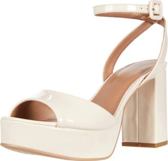 Chinese Laundry Womens Theresa Heeled Sandal, Bone Patent, 7 UK