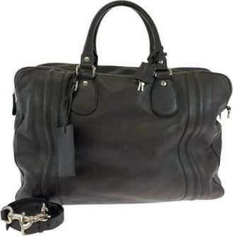 Gucci Pre-owned Handbags, female, Brown, Size: ONE SIZE Pre-owned Leather gucci-bags