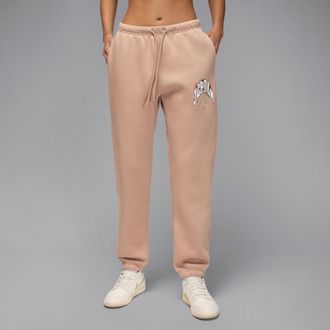Nike Jordan Womens Jordan Brooklyn Fleece Realtree Pants in Brown | IM5399-200