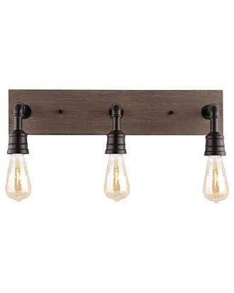 Jonathan Y Designs Jonathan Y Corbett 22In 3-Light Rustic Farmhouse Iron Led Vanity