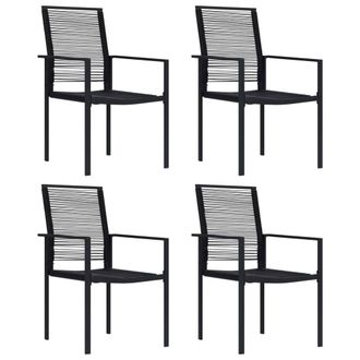 Berkfield Home 5 Piece Garden Dining Set in Black