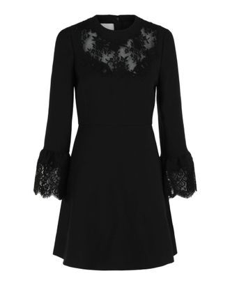 Valentino Lace Trim Mini Dress