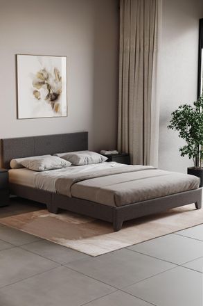 Home Discount Vida Designs Victoria King Size Bed Frame Velvet Fabric UKFR Storage in Dark Grey