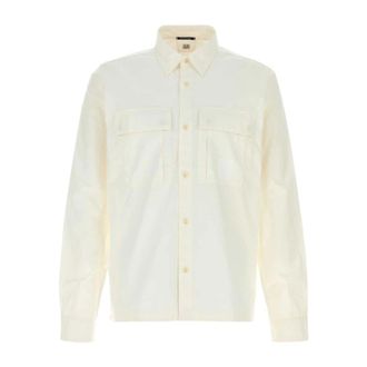 C.P. Company Casual Shirts, male, White, Size: XL Poplin Shirt