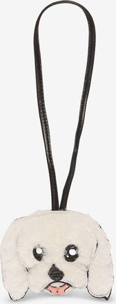 Agnelle Taschen-Charm aus Shearling Malteser
