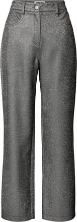 Amylynn Womens Ezra Glitter Pants In Silver