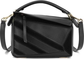 Tiffany & Fred Geometric Leather Satchel