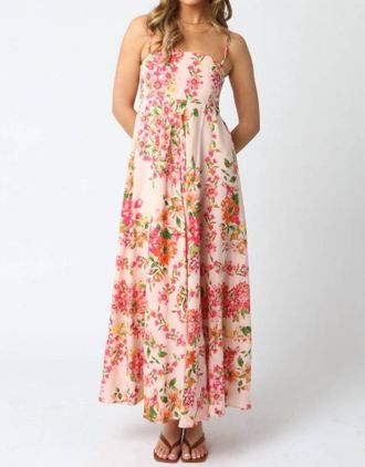Olivaceous Savannah Maxi Sundress In Multicolor