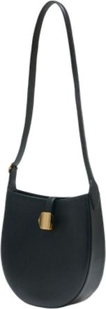Officine G&eacute;n&eacute;rale Womens Leather Crossbody Bag Black Cowhide