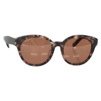 Ferragamo Pre-owned Plastic sunglasses - Dames - Pre-owned - Bruin - Maat: ONE Size