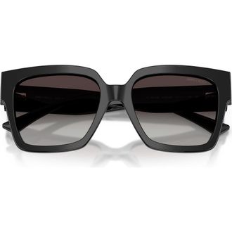 Jimmy Choo London 54mm Gradient Square Sunglasses in Black/gradient Gray at Nordstrom