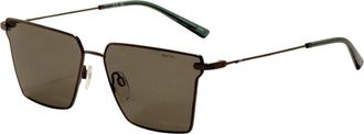 Nike Mens 60 mm Grey Sunglasses