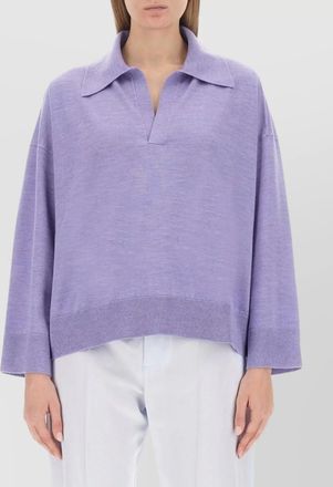 Bottega Veneta oversized knit polo drop shoulders