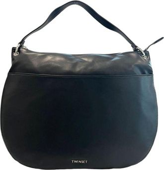 Twinset Black PU Women Womens Handbag