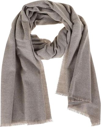 PESERICO Stola con Paillettes - Dames - Wintersjaals - Grijs - ONE Size - Katoen - Accessoires
