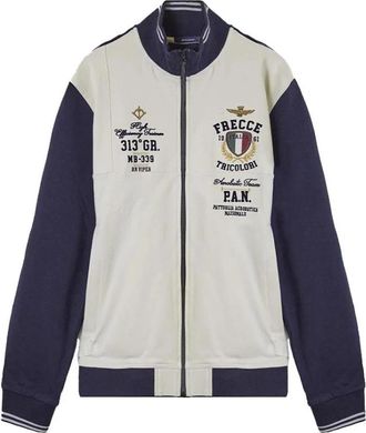Aeronautica Luchtvaart-ge&iuml;nspireerde Sweater met Rits - Heren - Vesten met rits - Veelkleurig - 3XL - Hoodies & sweatvesten