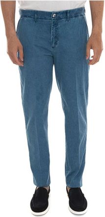 Harmont & Blaine Jeans, Heren, Blauw, 2Xl, Katoen, Nauwsluitende spijkerchino