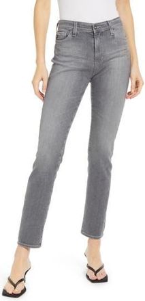 AG - Adriano Goldschmied Mari High Waist Slim Straight Leg Jeans in Unpaved at Nordstrom Rack, Size 24