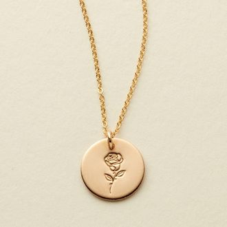 Made by Mary June Birth Flower Necklace