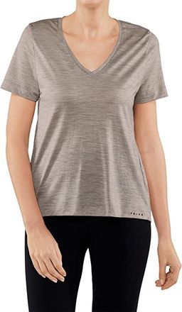 Falke ESS Sport Natural T-Shirt Womens Clothing Taupe : MD, Wool/Polyamide
