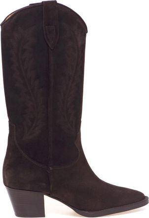 Anna F. Texaanse laars - Dames - Cowboylaarzen - Bruin - 39 EU - Leer - Schoenen