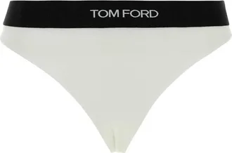 Tom Ford Ondergoed, Dames, Wit, XS, Modal Signature Thong