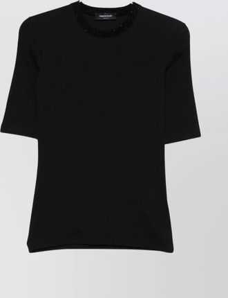 Fabiana Filippi short sleeve top featuring sequin detail