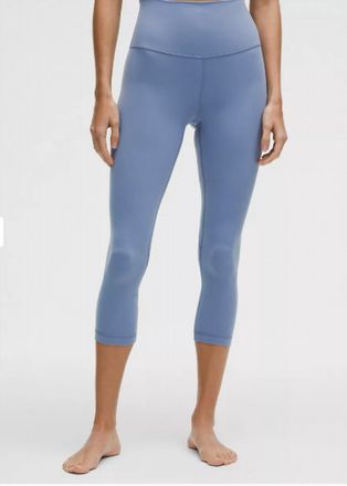 lululemon Align High Rise Crop Leggings - 23 In Washed Denim